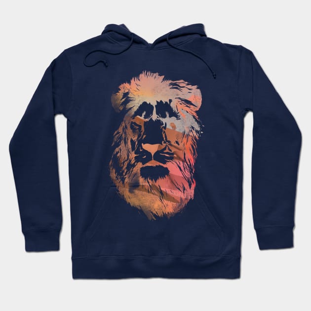 Desert lion Hoodie by astronaut